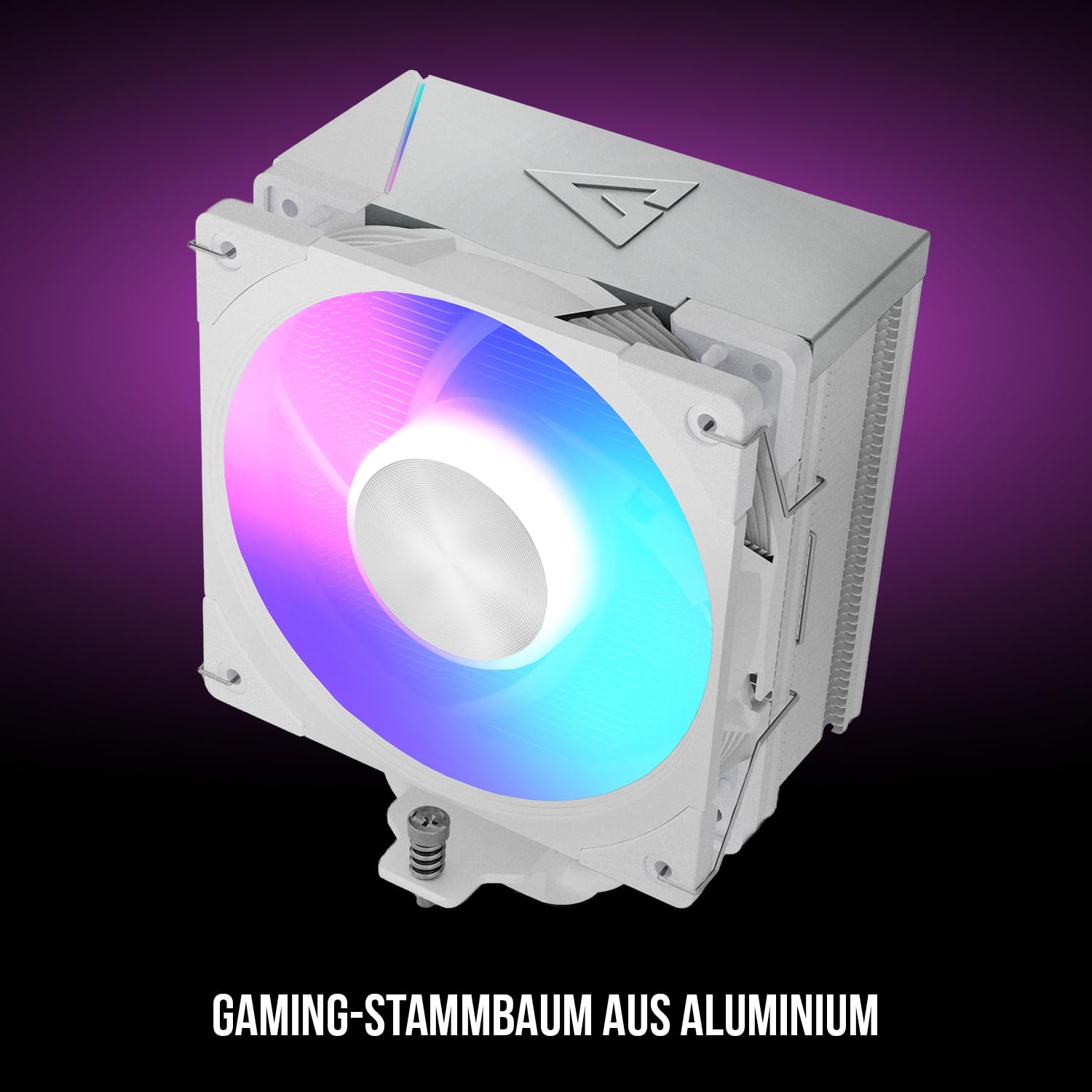 MODECOM Volcano 0C T721 ARGB - Raffreddatore ad aria CPU bianco | Potente processore con ventola PWM silenziosa | Fan PC & CPU Cooler efficiente per computer da gioco | Include pasta termica