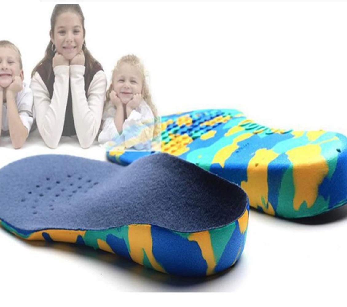 JERNJERN Kids Flat Feet Arch Support Insoles Orthotic Orthopedic Shoe Inserts (XL - 20 cm)
