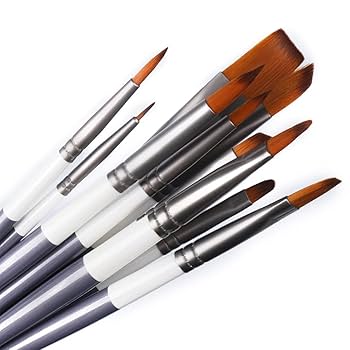 ナイロン平筆 5本セット ナイロン平筆 5本セット デザイン筆ネオセブロン 平筆｜ナイロン