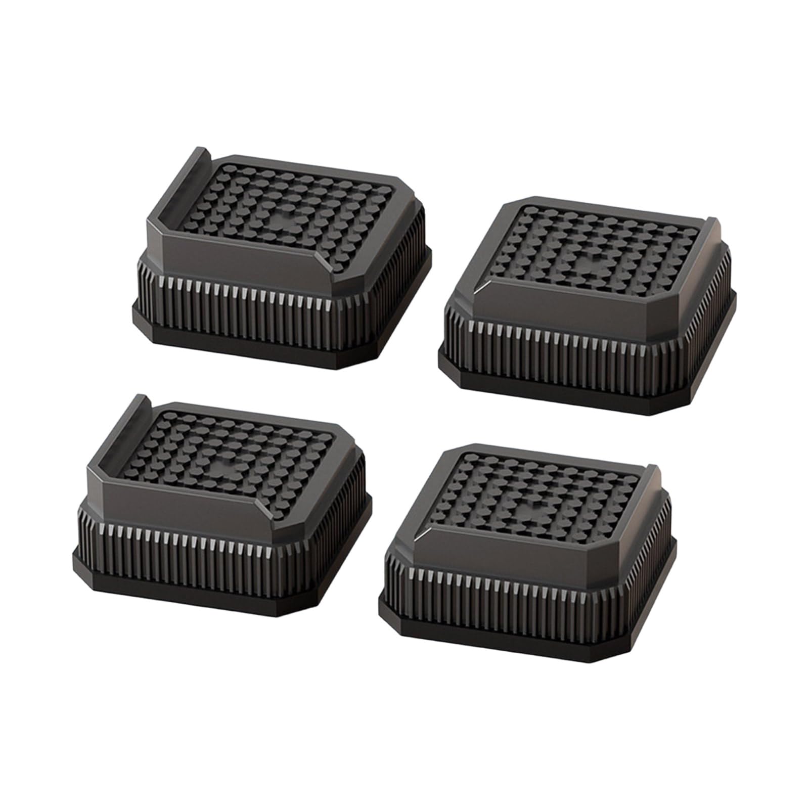CHIZISX Pack of 4 Stackable Furniture Risers for Sofa Bed Coffee Table Legs Height Adjusters Under Furniture Legs Risers Easy Install Couch Foot Elevators
