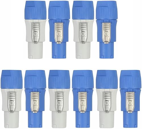 PowerCON Tipo A NAC3FCA+NAC3MPA-1 Chasis Enchufe Adaptador Panel Adaptador Audio Etapa Equipos Accesorios