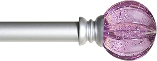 12 Half Curtain Rod Ideas for Simple Stylish Window Framing 79 Kenney KN81686 Estrella Purple Sparkle Fluted Acrylic End Standard Decor...
