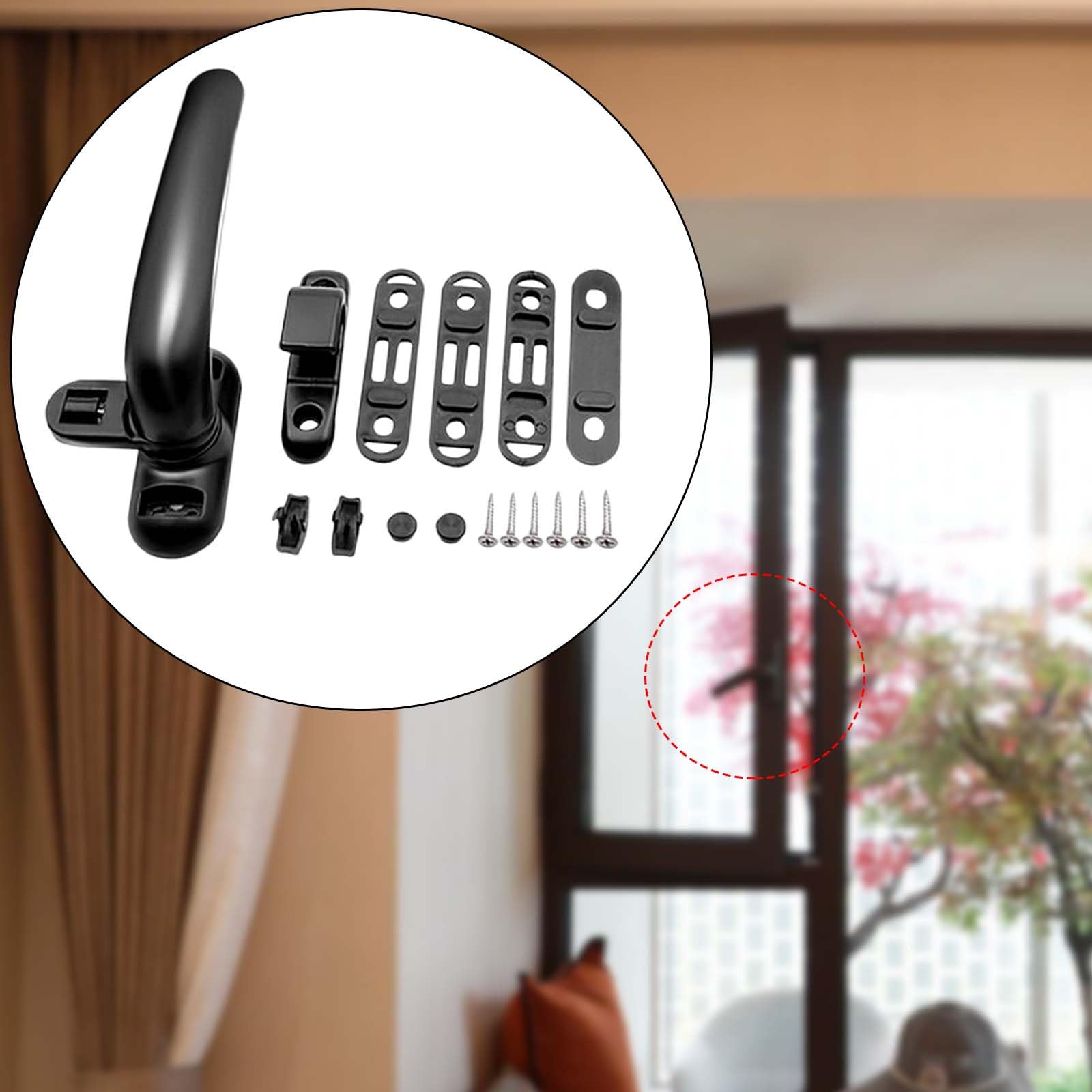 MRKU Maniglie per finestre universali in Alluminio, ricambi per mobili per Porte, Accessori di ferramenta, Accessori per Ante di cassetti