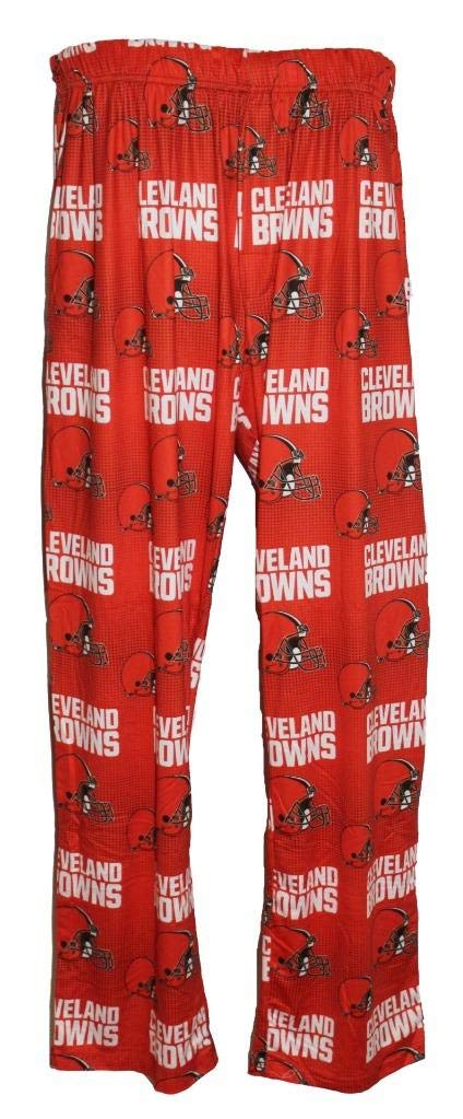 FOCOCleveland Browns Men's Scatter Pattern Pajama Lounge Multi Color Pants