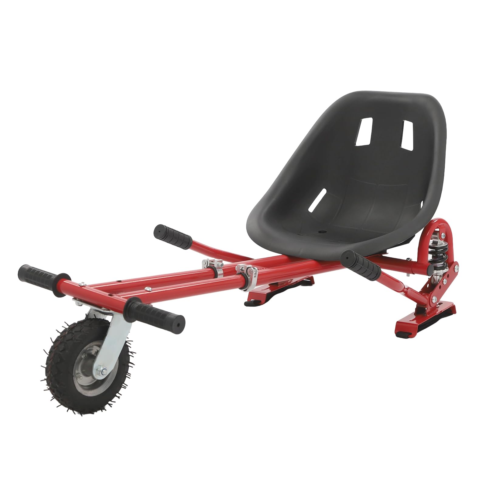 Hoverboard Sitz,Balance Scooter Einstellbarer Sitz für Hoverboard mit Doppelstange & Stoßdämpfer – Ergonomischer Fahrersitz für 6.5-10 Zoll, Rot (Max 100kg, Kinder & Erwachsene)