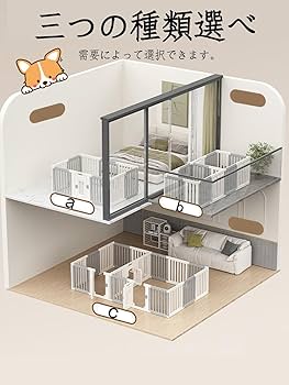 Amazon | XUDREZ ペットサークル サークル 犬 室内 犬サークル