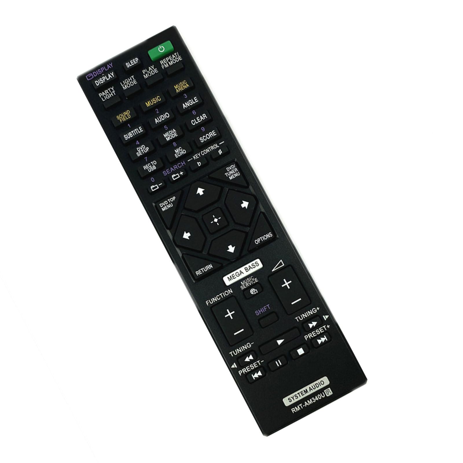 Music Remote Controller Compatible for RMT-AM340U AM330U RMT-AM421U Devices Ergonomic Design Portable for Home Use Replacement Remote for Sound Systems