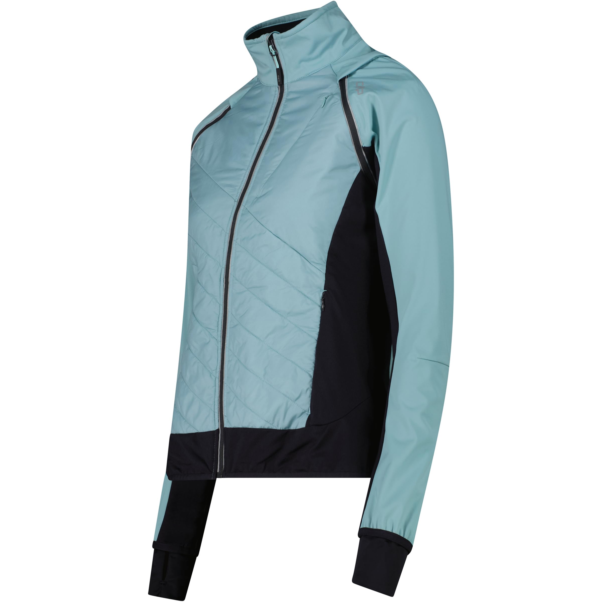 CMP WOMAN JACKET WITH DETACHABLE SLEEVES LAGOON