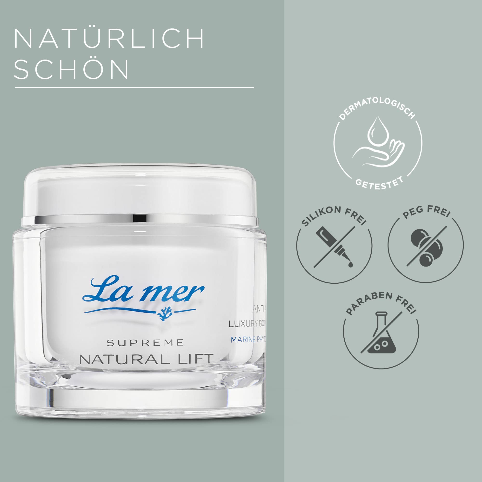 La mer Supreme Natural Lift Anti-Age Body Butter mit Goldschimmer, 180 ml