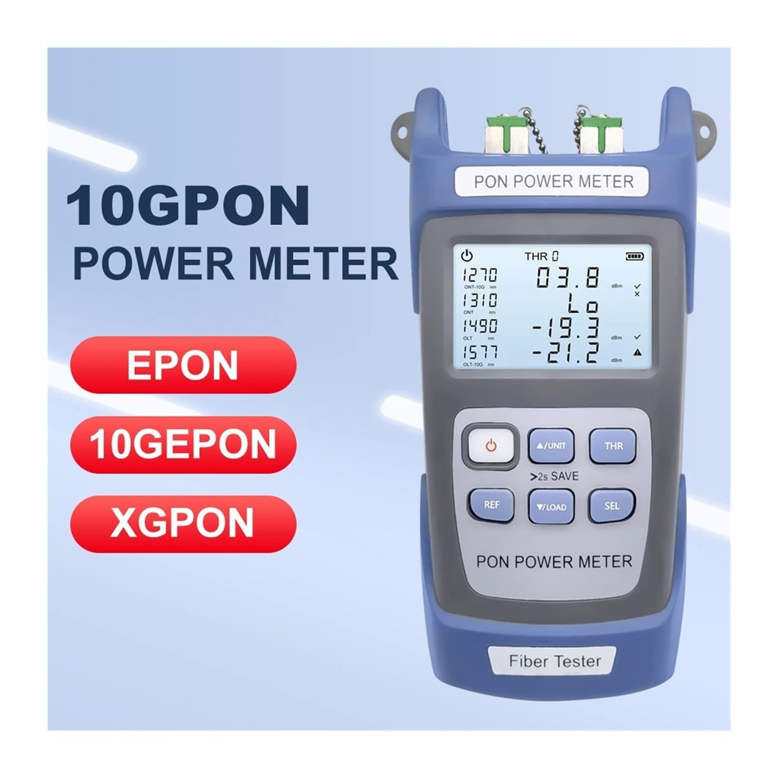 Misuratore di potenza PON in fibra ottica con display digitale LCD CL-350U/A Porta UPC/APC 1310/1490/1550nm AUA-350U/A(Upc port)