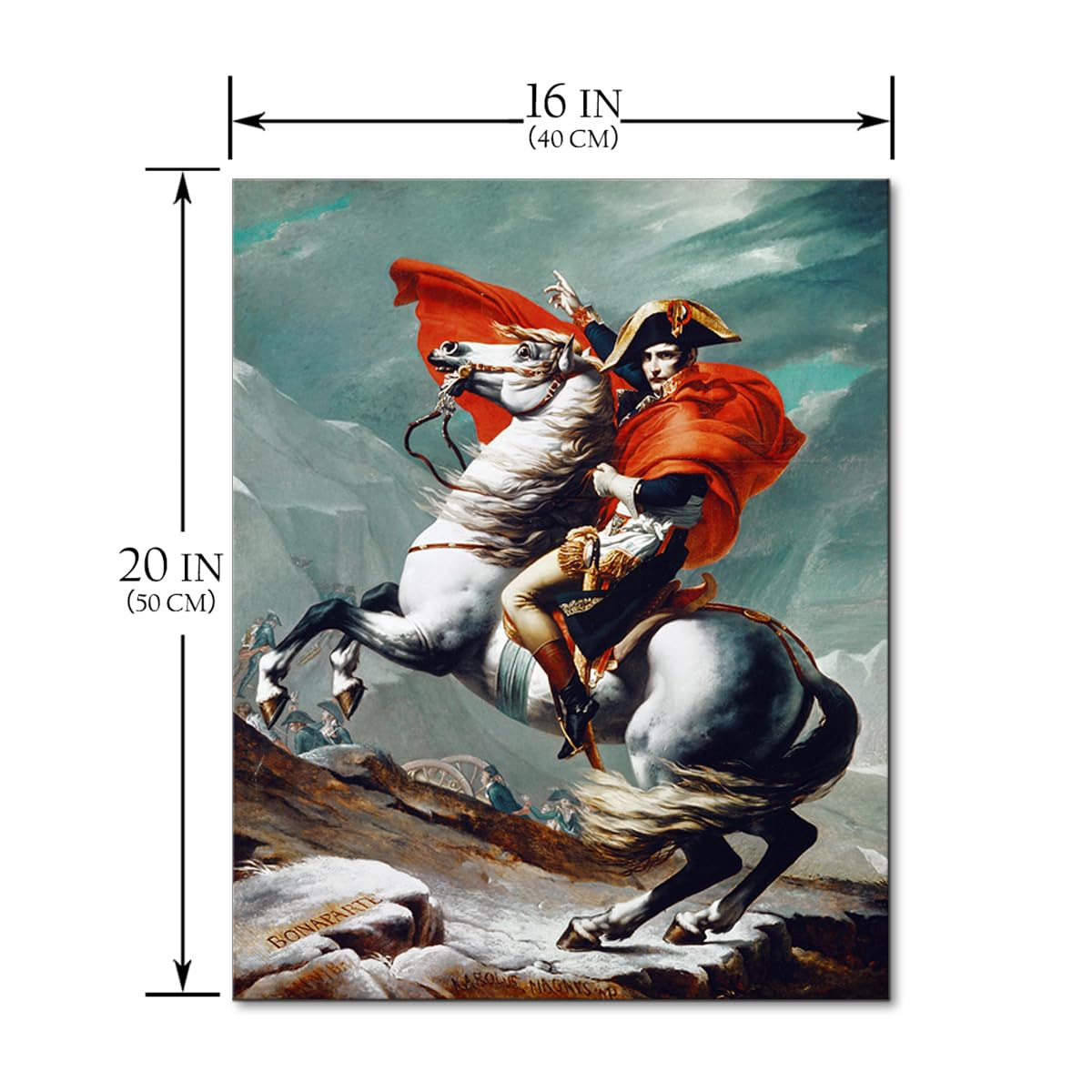 HANZIMO Napoleon Crossing the Alps Wall Art Neoclassicism Poster