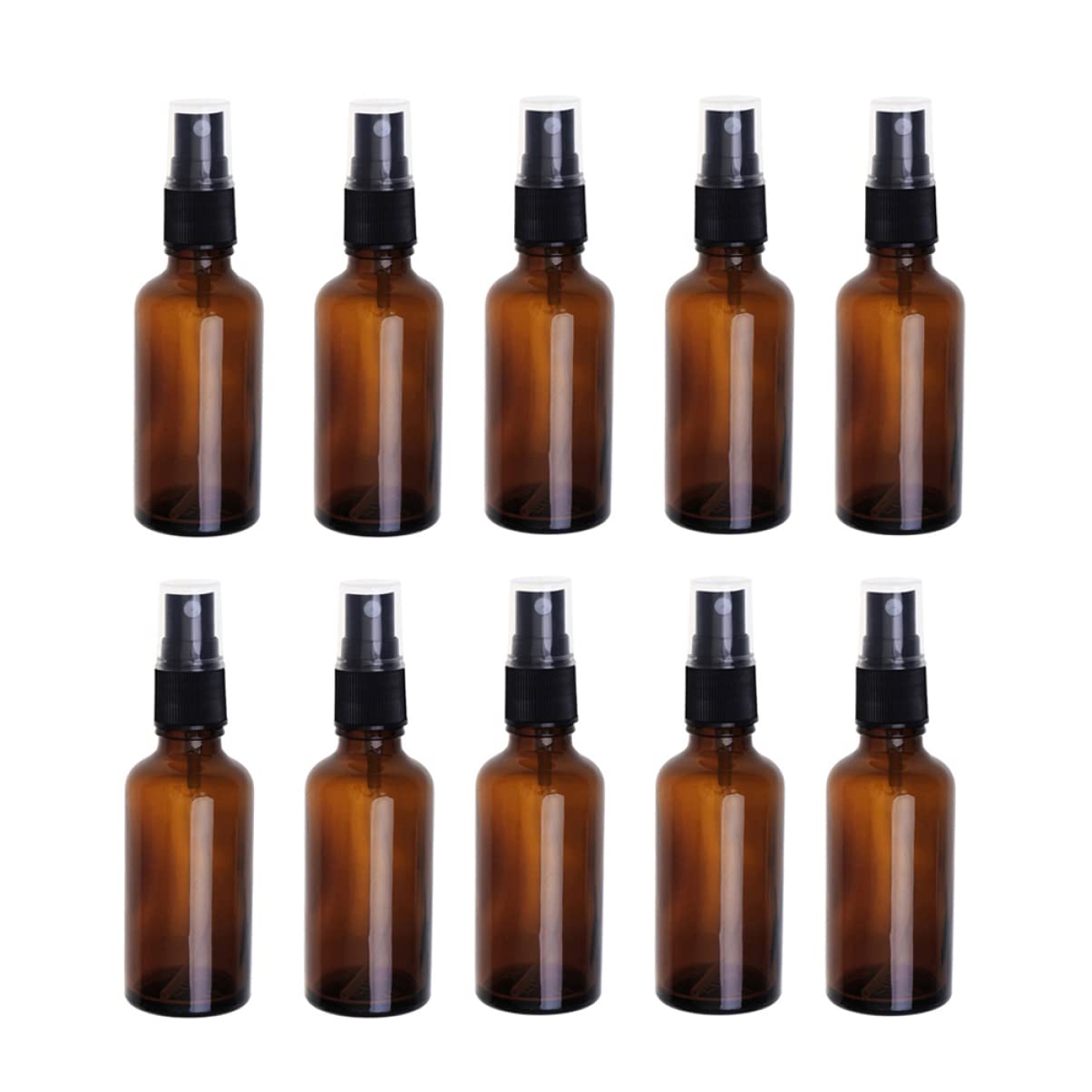 FOMIYES 20stücke Glas-sprühflaschen Leere Reise-sprühfläschchen mit Drucksprayfunktion Auslaufsicher und Bruchfest für Ätherische Öle und Kosmetik