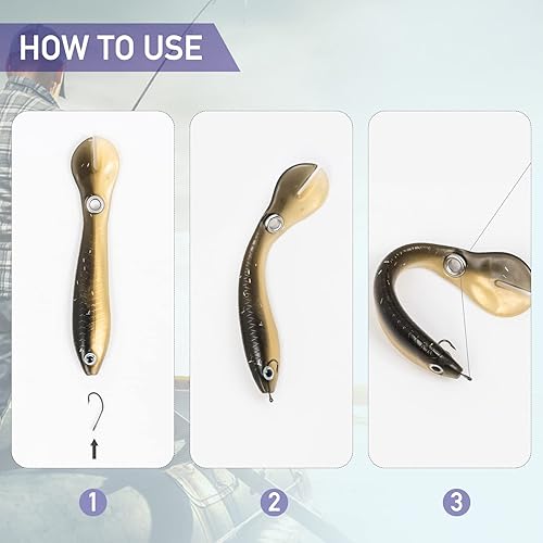 Miniatura 6 de Soft Fishing Lures for Bass Bionic Fish Lure for Saltwater Freshwater Simulation Loach Soft Bait Bass Slow Sinking Bionic Swimming Lures Kit