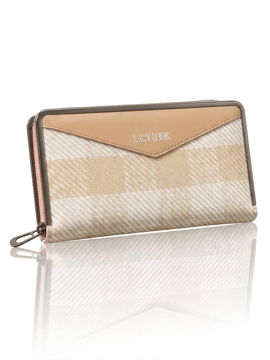 lacylook Ladies Long Clutch Wallet Phone Holder Zip Around Hand Wallet Multi Card Slot Cash Organizer Large Capacity Travel Purse for Women Girls-picture-33