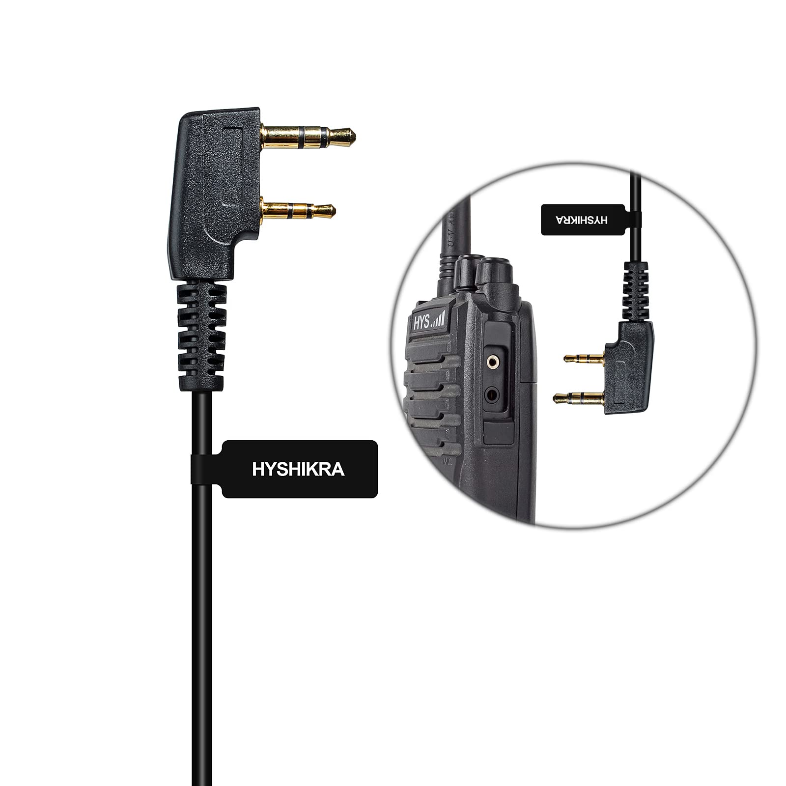 Auricolare Leggero per Radio a Forma di G Compatibile con Baofeng Kenwood Retevis UV5R TK250 TK320 Walkie Talkie Rosso
