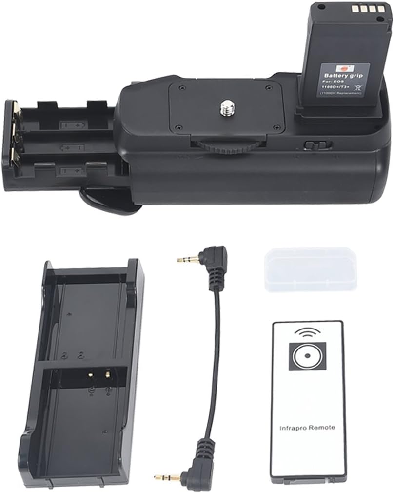 DSTE Pro IR Remote BG-E10 Vertical Battery Grip for Canon EOS 1100D Rebel T3 Rebel T6 1200D 1300D as LP-E10