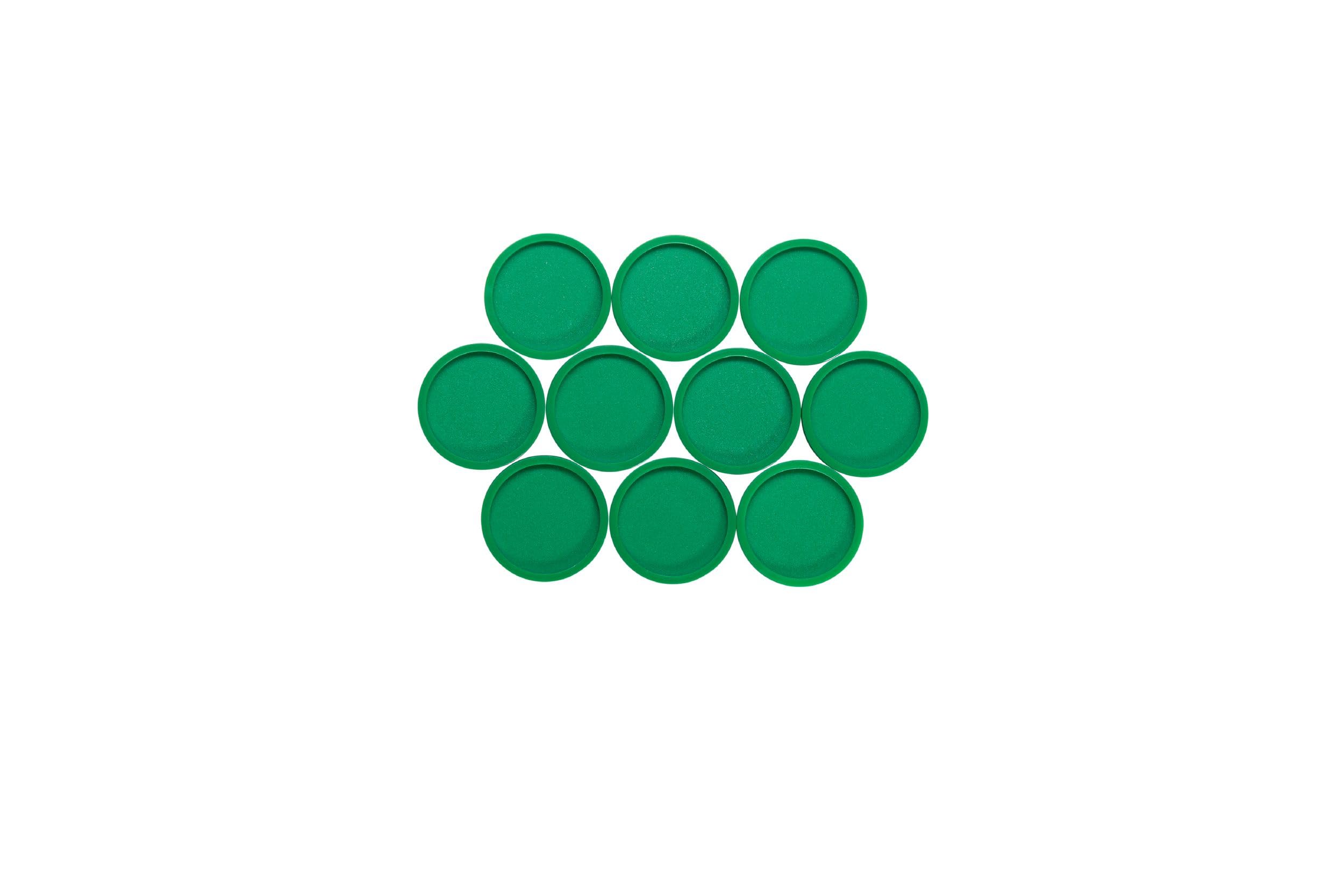Maul 6173355, Set di Calamite Rotonde in Polipropilene, 13,​8 x 34 mm, 10 pz., Verde (Grün)
