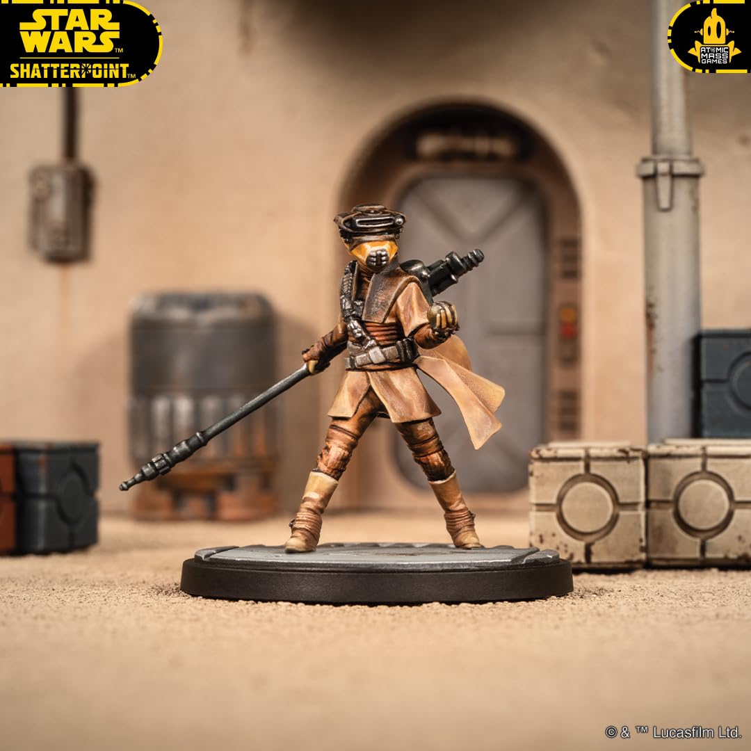 Asmodee Star Wars Shatterpoint, Pack de Escuadra Fearless and Inventive, Luke Skywalker Caballero Jedi, Leia Organa, Lando Calrissian y R2-D2, Expansión Miniaturas, 2 Jugadores, 14+ Años, Español