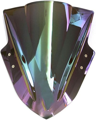 Miniatura 2 de Parabrisas de doble burbuja para motocicleta Deflectores de viento para Kawasaki NINJA 300 R EX300R EX 300R 2013-2016 (iridio)