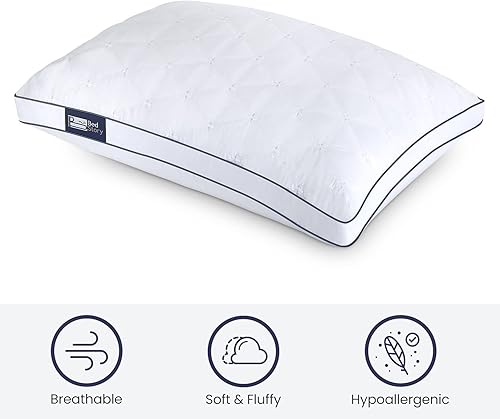 Miniatura 5 de BedStory Almohadas de cama para dormir, calidad de hotel, suaves y cómodas, mejoran la calidad del sueño, almohadas de lujo para dormir de lado,