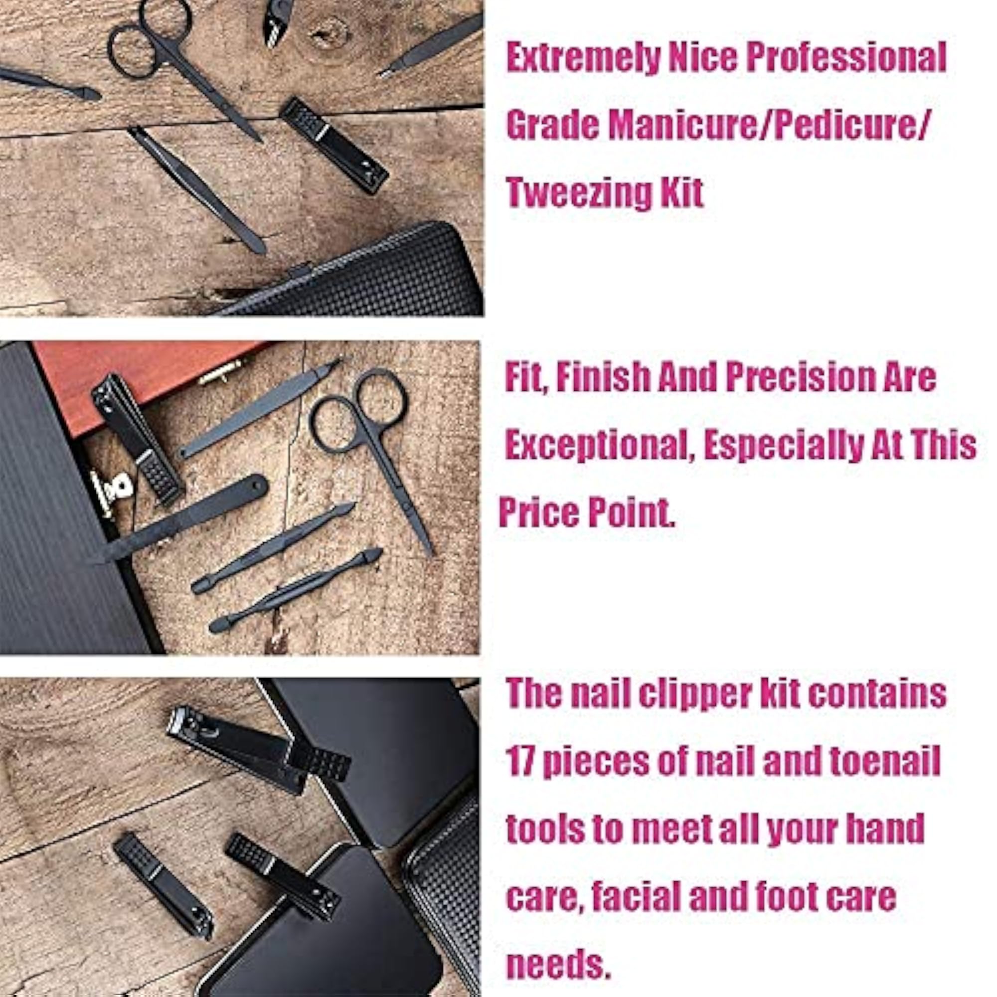 12 in 1 Nail Clipper Manicure Pedicure Grooming Kit
