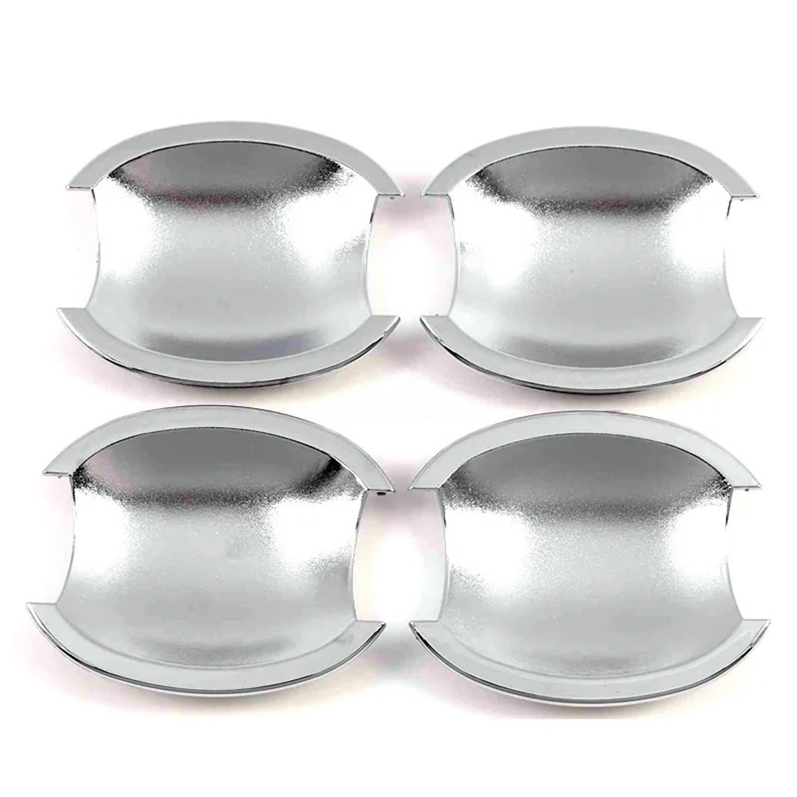 BQWYEDPL Car Door Handle Covers Trim Overlay Styling Sticker Fit for Nissan March Micra K12 Tiida C11 2003-2010 Car Door Latch Handle(Silver Bowl)