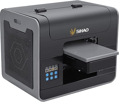 A4 UV Flatbed Printer with 10x20x30cm Printing Area, 5760dpi Ultra-HD, Instant UV Curing, White Ink Circulation System for Metal/Acrylic/Cylinder Printing