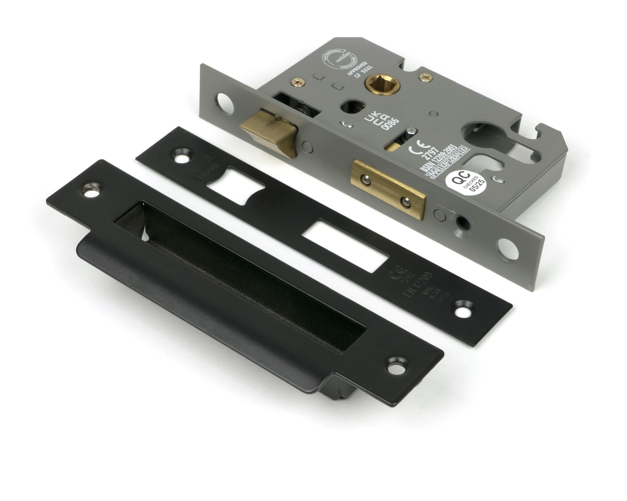 From The Anvil Black 2.5 Inch Euro Profile Sash Lock