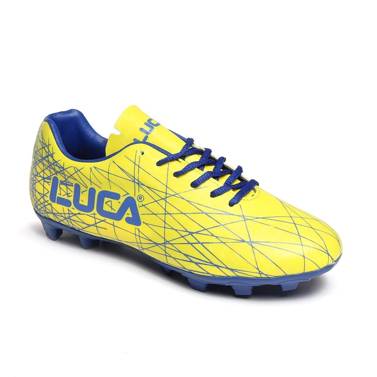LUCA Galaxy Football Shoes for Men | Football Studs for Men | Football Shoes for Men | Yellow | Size-8 | Traning and Practice | Light Weight | Anckle Grip | Football Sneakers with Easy lace up | (B093TFCDFH) Amazon Price History, Amazon Price Tracker