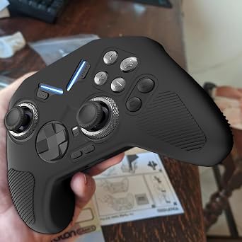 Gamepad Case for FLYDIGI Vader 4 Pro, Suitable for FLYDIGI Vader 4 Pro Gaming Controller Silicone Protective Case Gamepad Protector (Black)