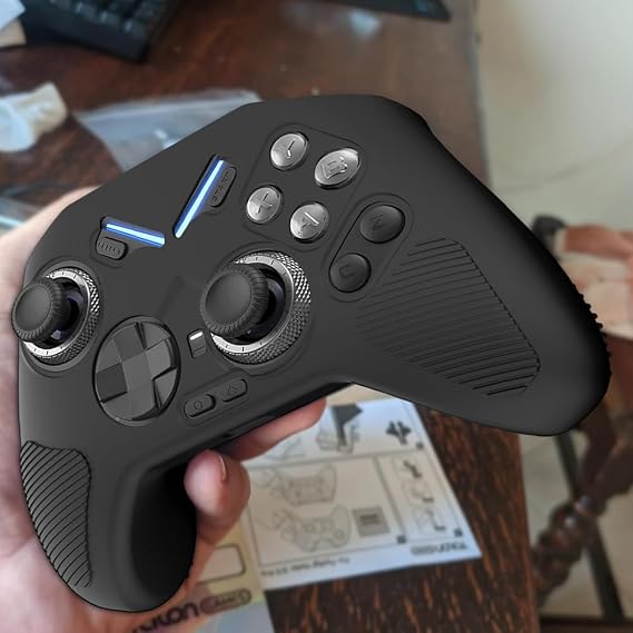 Gamepad Case for FLYDIGI Vader 4 Pro, Suitable for FLYDIGI Vader 4 Pro Gaming Controller Silicone Protective Case Gamepad Protector (Black)