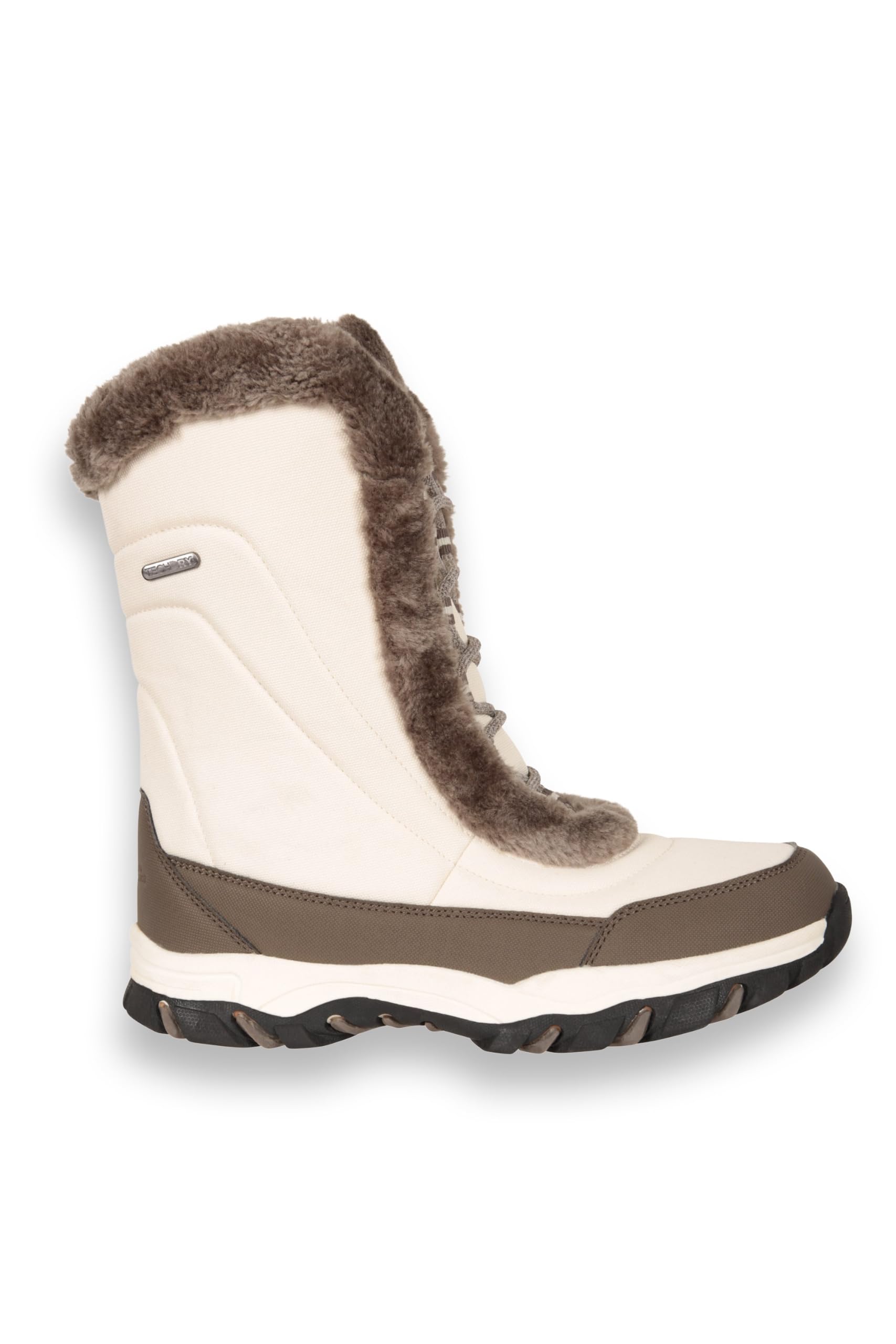Mountain Warehouse Ohio Damen-Schneestiefel – Schneesichere Damen-Kunstfellschuhe, Getestet bis –20 °C, IsoTherm – Winter, Skifahren, Wintersport, Wandern