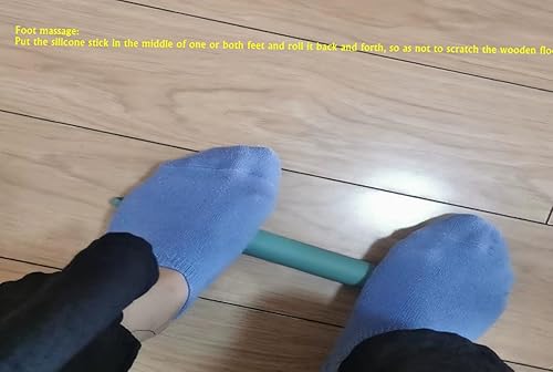 Miniatura 6 de XBLDMJY Pequeño rodillo de silicona azul, rodillo de masa antiadherente de núcleo interno de acero inoxidable