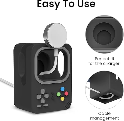 Miniatura 4 de Delidigi Soporte de Carga Compatible con Apple Watch Ultra 3 2 1, SE 3 2 1, Series 11 10 9 8 7 6 5 4 3 2 1 (49mm, 45mm, 44mm, 42mm, 41mm, 40mm,