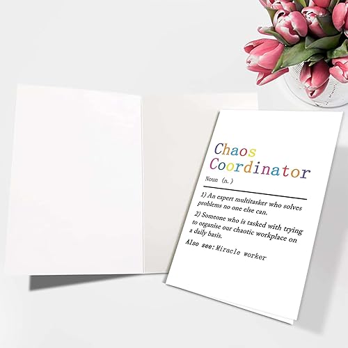 Miniatura 3 de Ziwenhu Cheeky - Tarjeta del día del jefe para jefe, regalos divertidos del día del jefe para mujeres y hombres, tarjeta de feliz día del jefe para