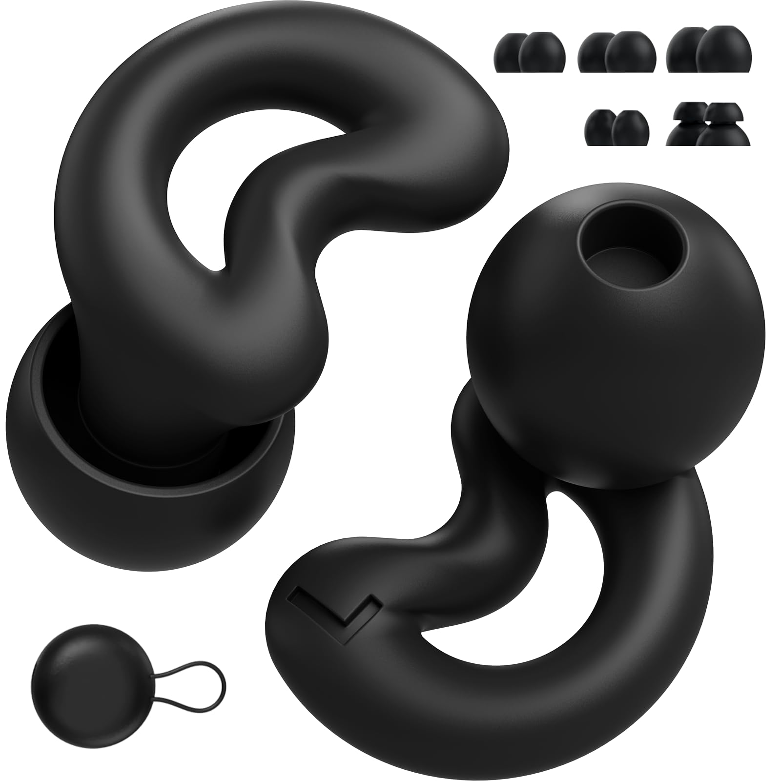 40 dB Bouchons d'oreille pour dormir avec protection Black auditive jusqu'à