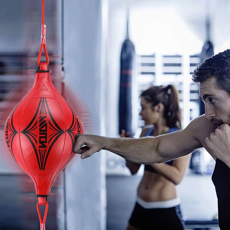 Double End Punching Bag TMA - Genuine Leather Boxing Bag For Precision Training Double End Speed Ball