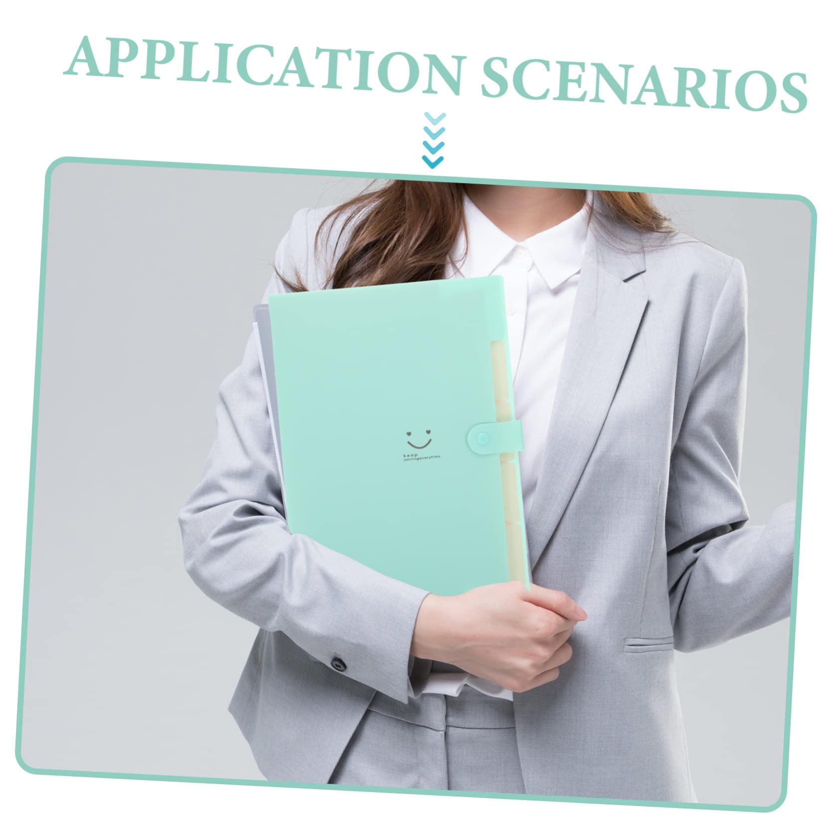 EXCEART 3pezzi Cartellina Organizzatrice Multi Scomparti Folder Portadocumenti Capacità Per Ufficio e Scuola Per Ricevute Documenti e Biglietti