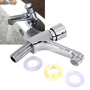 Water Saving Time Delay Brass Faucet Self-Closing for Public Restrooms and Kitchens G1 2 Chrome Plated
