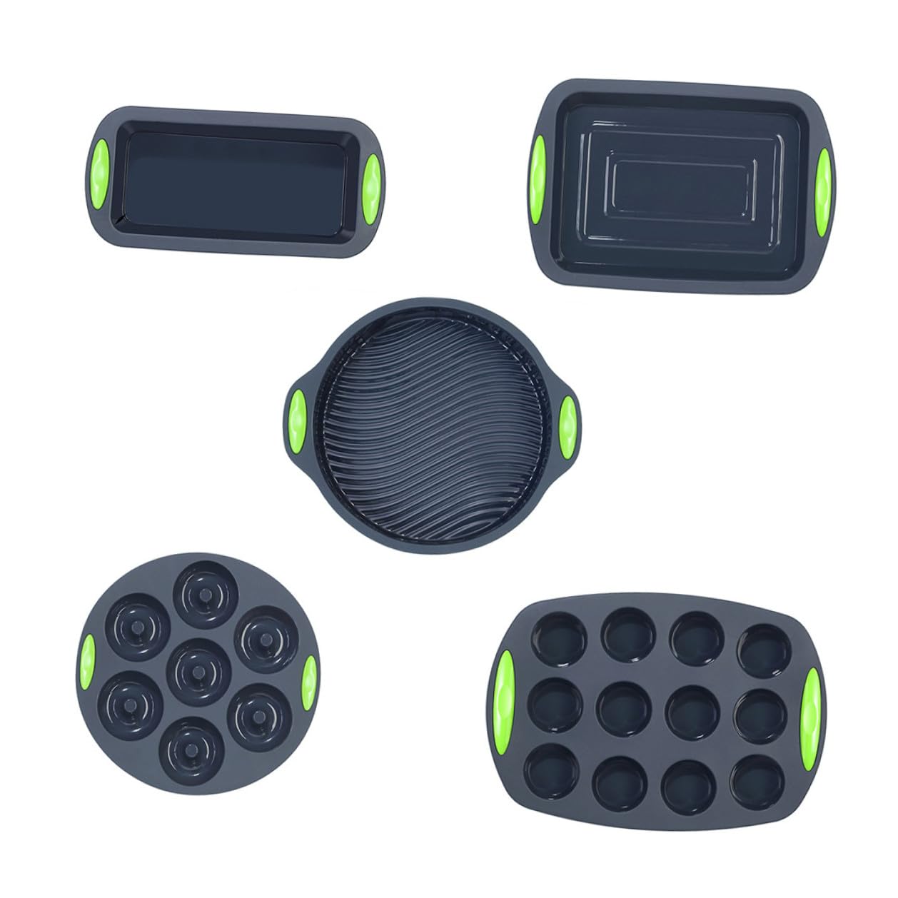 Kit de Moldes de Silicona 5 Piezas para Pastel de Cocina