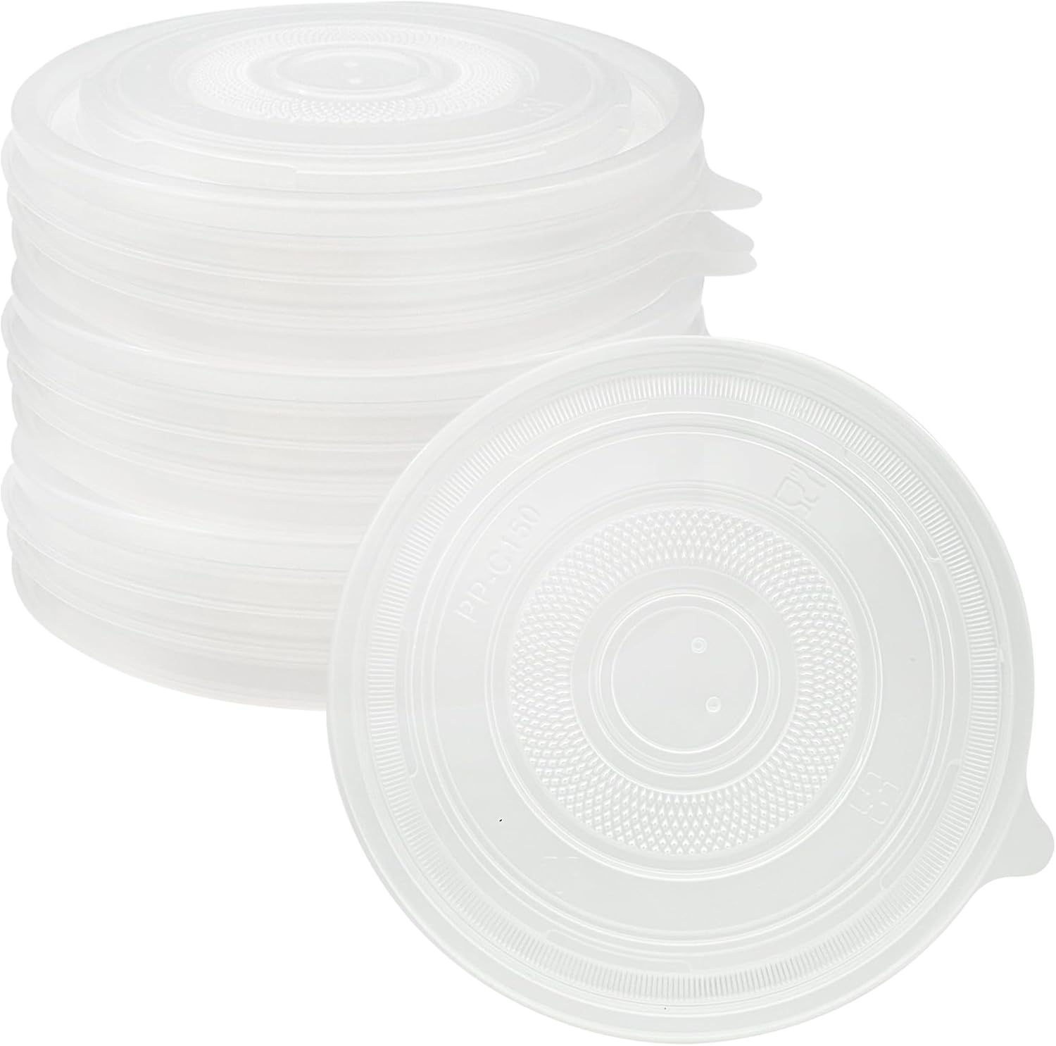 Bulk 300 Pack Flat Lids for 16 oz 24 oz 32 oz Kraft Salad Bowl