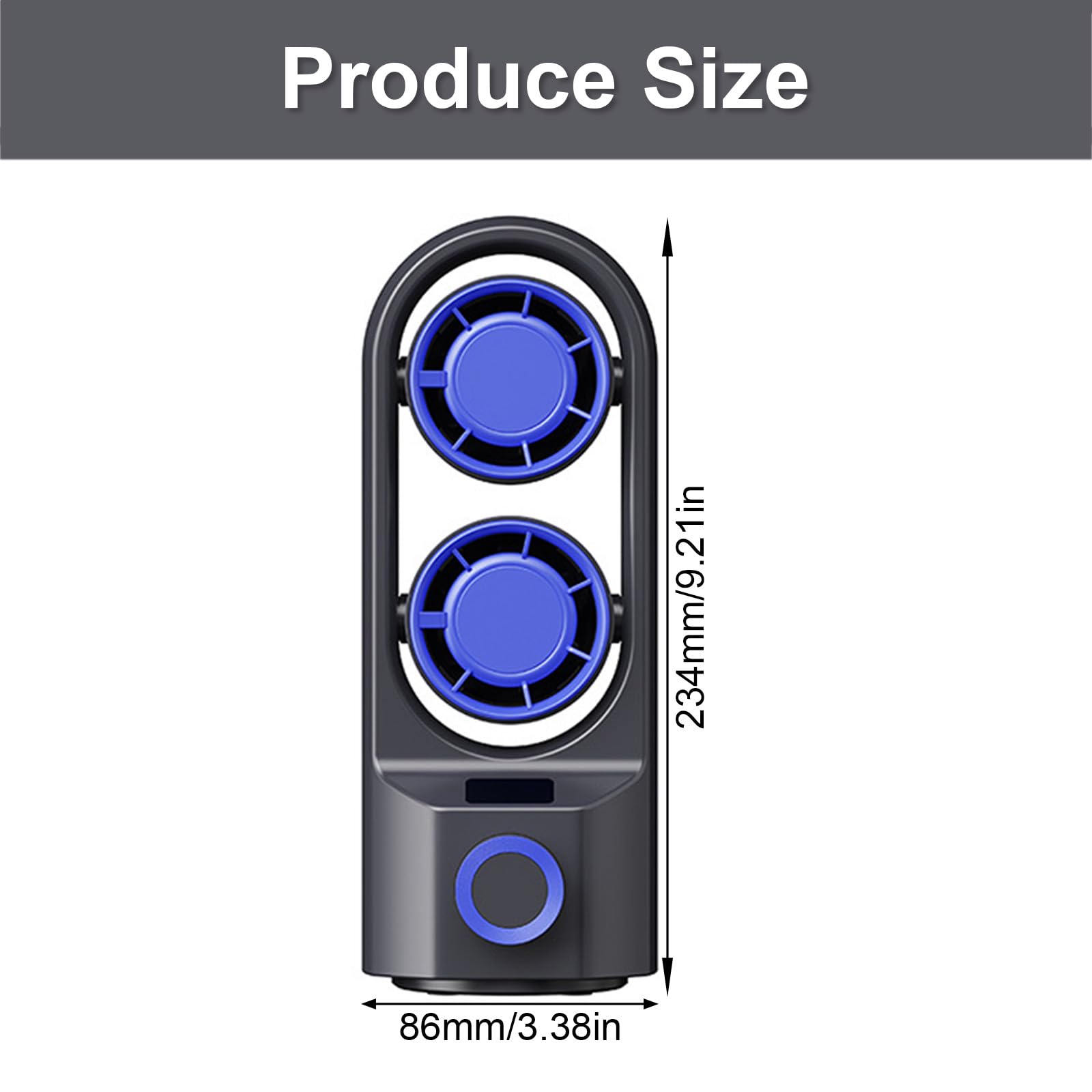 Ventilatore esterno multifunzionale Doppia Testa Torre USB Ricaricabile Viaggio Ufficio di Raffreddamento Per Soggiorno Ventilatore