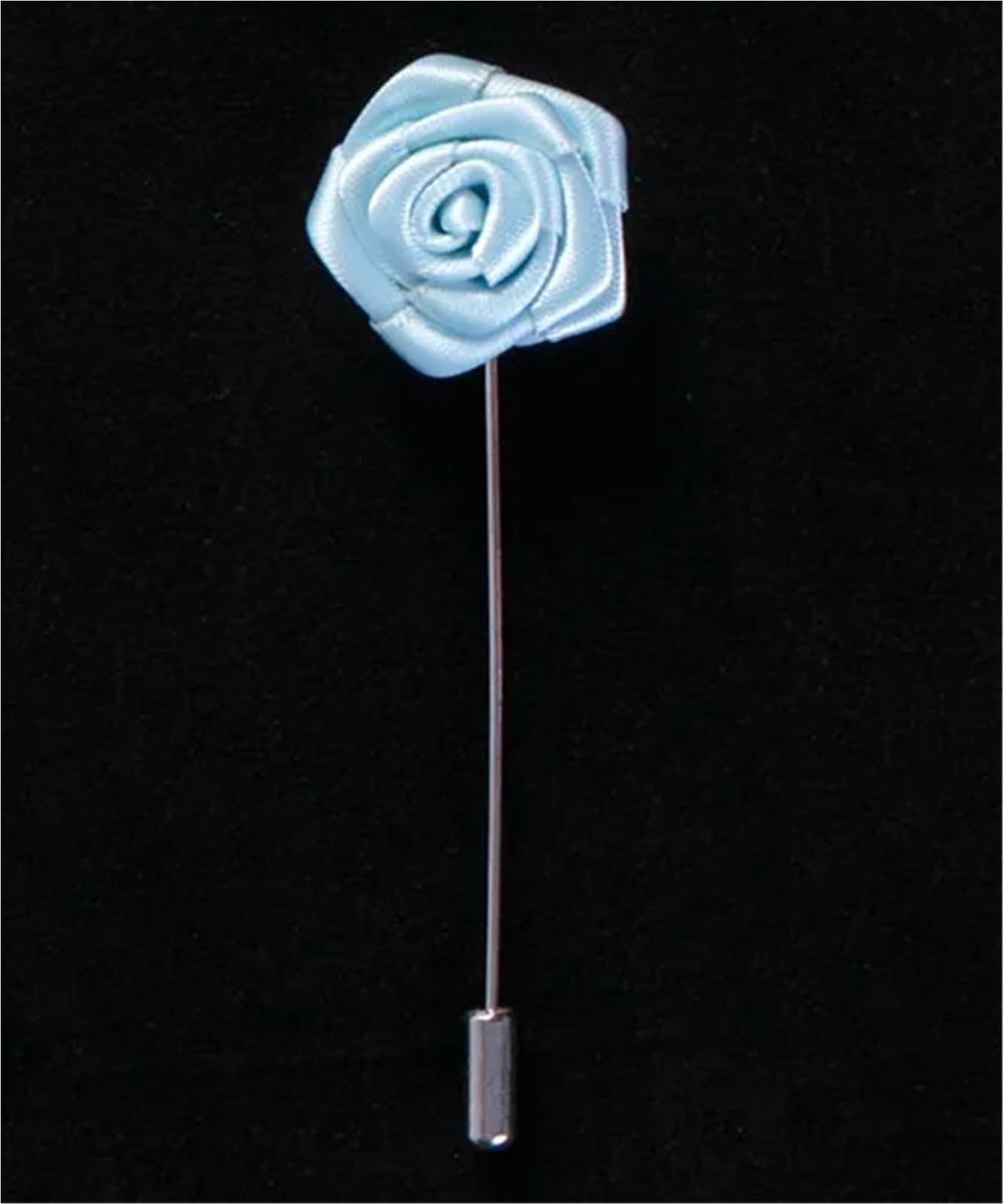 19pcs Suit Brooch Pins Brooches Wedding Handmade Ribbon Rose Flower Button Stick