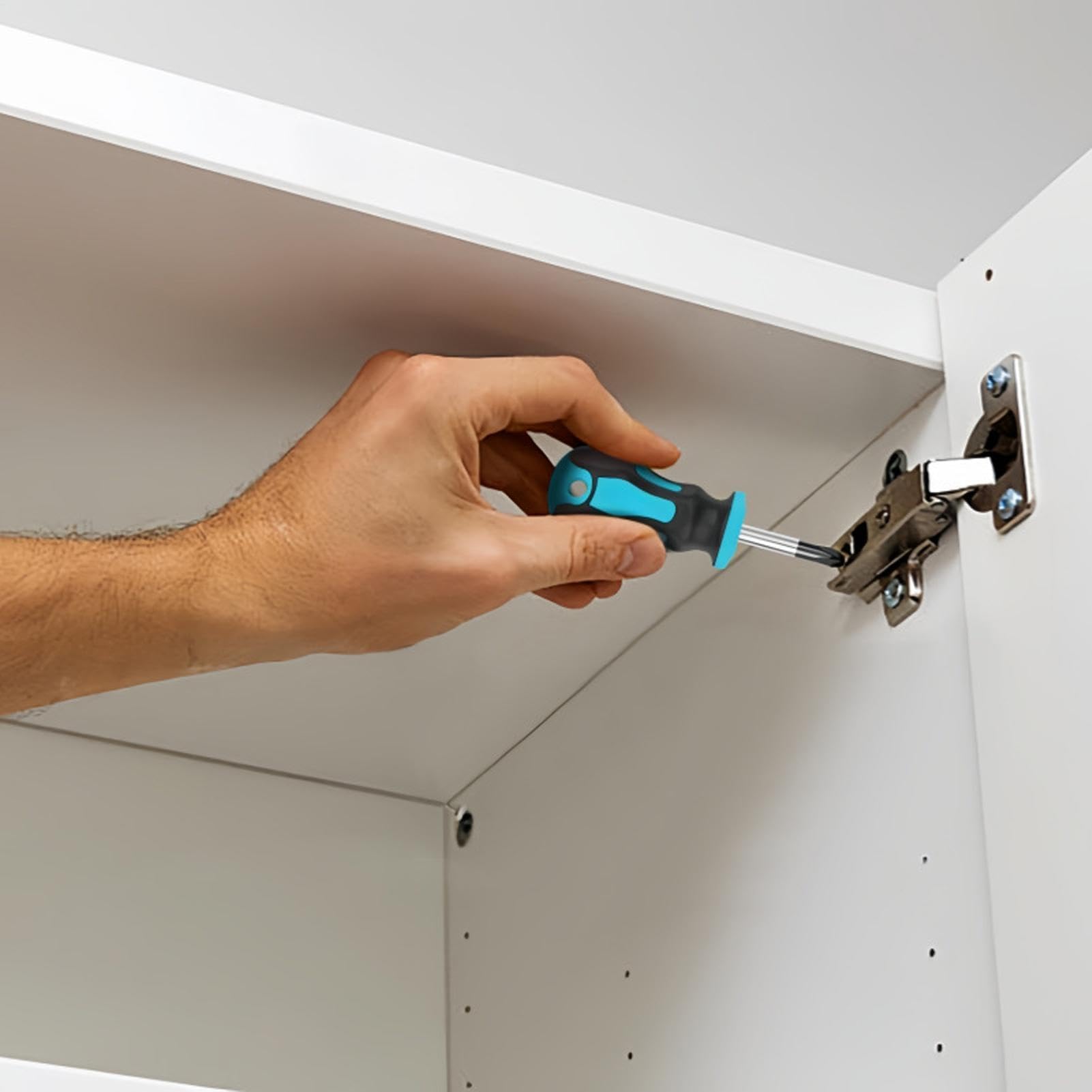 Juego de destornilladores magnéticos de 43 piezas | Herramientas manuales Phillips de trinquete para electrodomésticos, portátiles, computadoras, motocicletas | Ideal para electricistas, hombres y