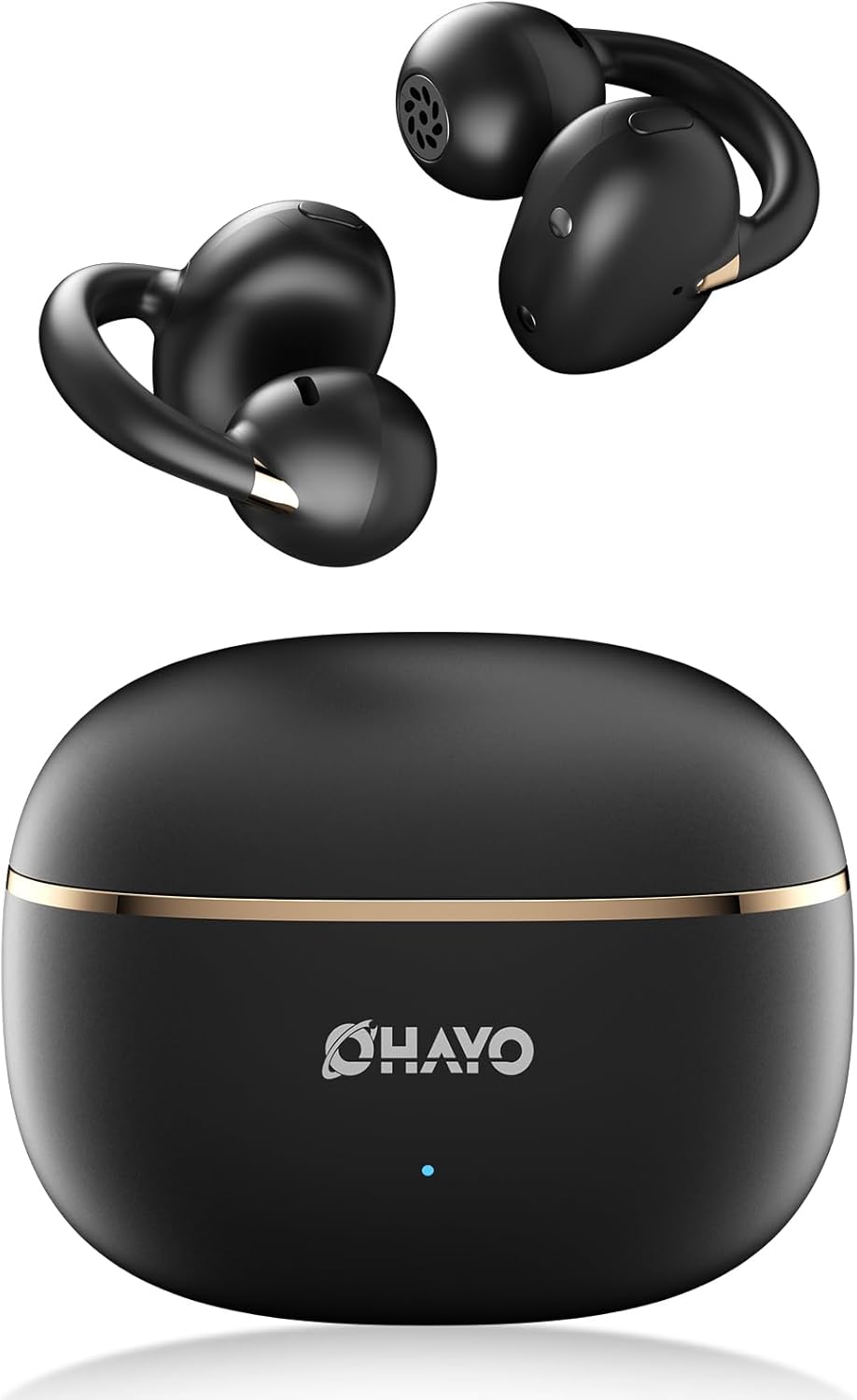 OHAYO A7 Clip-On Open Ear Headphones and Charging Case