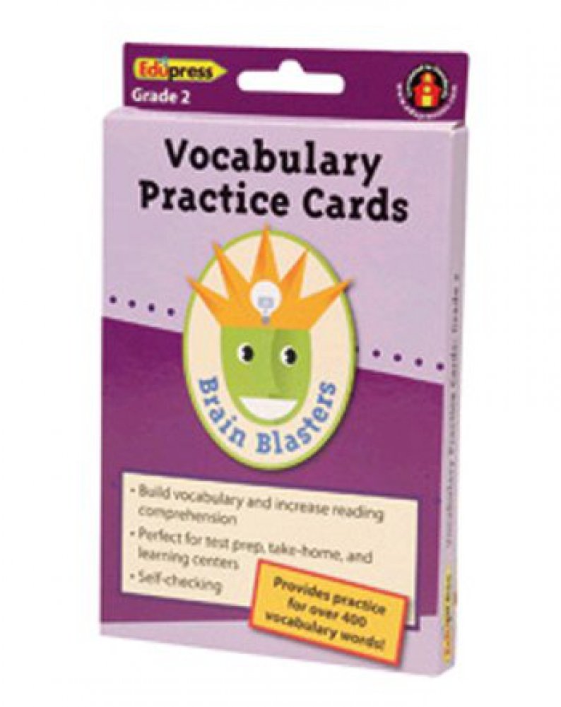 Edupress EP-3371 Brain Blasters Vocabulary Practice- Cards Gr 2
