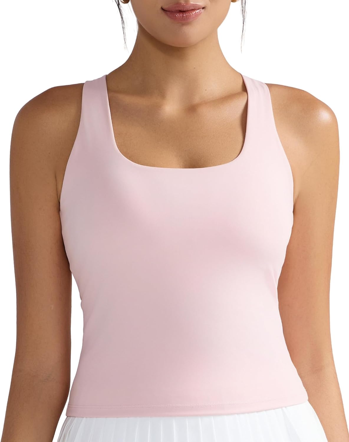 RUNNING GIRL Tank Tops with Built in Bras, Racerback Activewear Yoga Workout Tops for Women