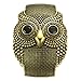 Merdia Vintage 50mm Width Wide Owl Women Cuff Bracelets Bronze