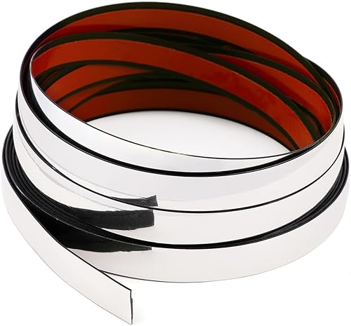 Moldura metálica plateada flexible de cloruro de polivinilo plateado, cinta autoadhesiva y vibrante como espejo plateado metálico decorativo para