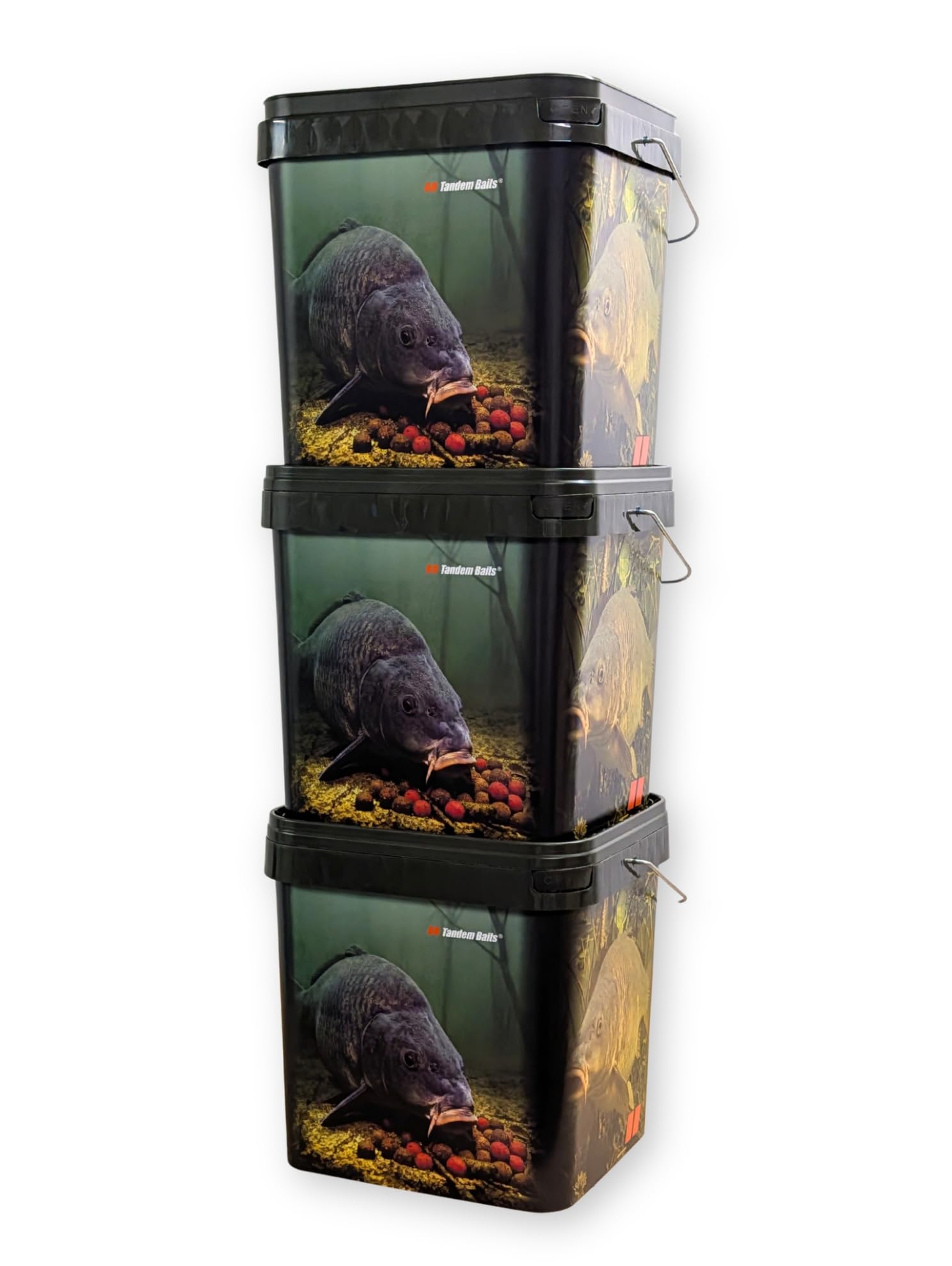 Tandem Baits Seaux de Pêche Carpe avec Couvercle 17l